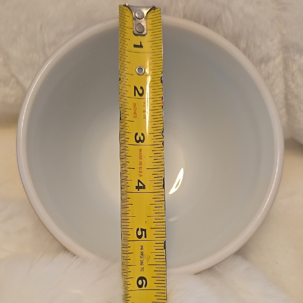 Vintage Pyrex Bowl Dark Brown Woodland Floral